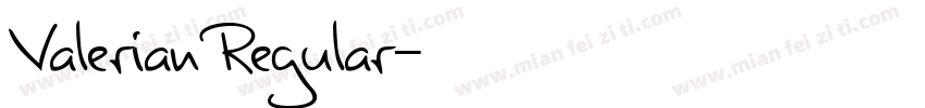 Valerian Regular字体转换